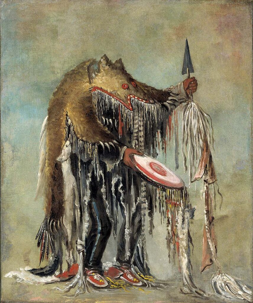 Medicine Man, Performing His Mysteries over a Dying Man (Blackfoot/Siksika)