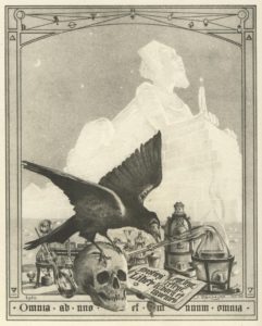 Coverpage of the book »Le Mystère des Cathédrales« by Fulcanelli (1926). Illustration by Jean Julien Champagne. 