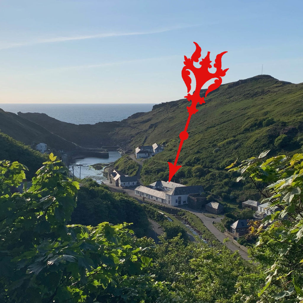 Location of the »Museum of witchcraft and Magic« in Boscastle, Cornwall